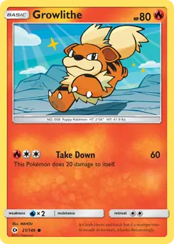 Growlithe 21 Normal