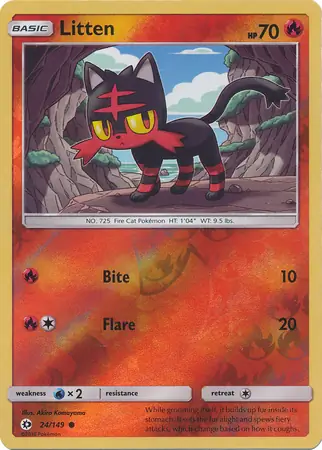 Litten Reverse Holo 24 Normal
