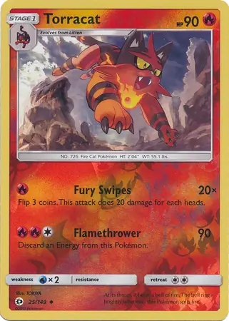 Torracat Reverse Holo 25 Normal