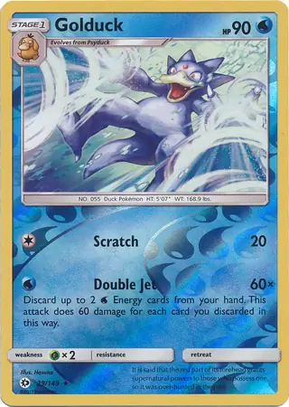 Golduck Reverse Holo 29 Normal