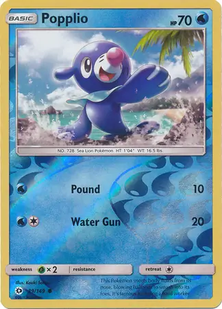 Popplio Reverse Holo 39 Normal