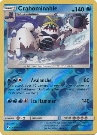 Crabominable Reverse Holo 43