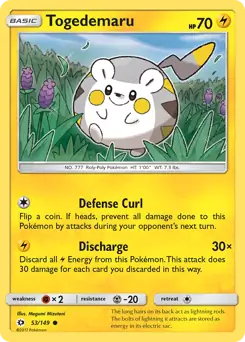 Togedemaru 53 Normal