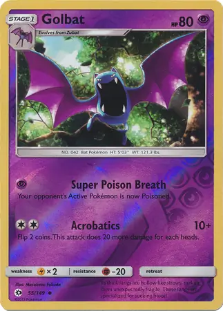 Golbat Reverse Holo 55 Normal