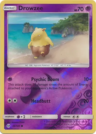 Drowzee Reverse Holo 59 Normal