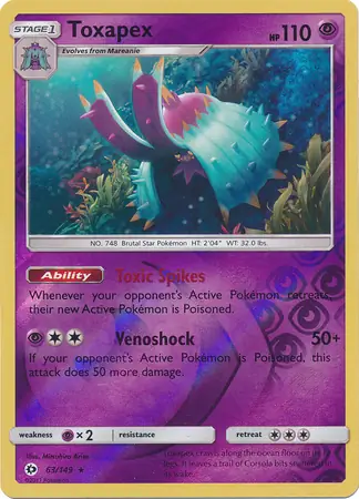 Toxapex Reverse Holo 63 Normal
