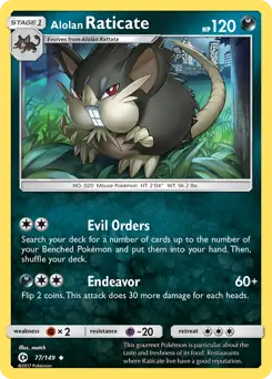 Alolan Raticate 77 Normal