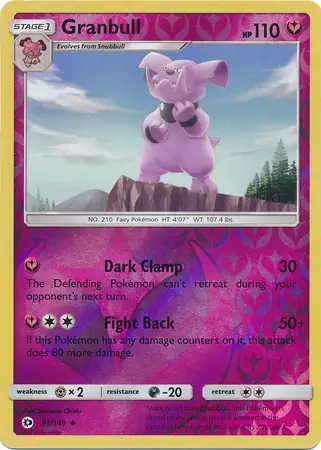 Granbull Reverse Holo 91 Normal