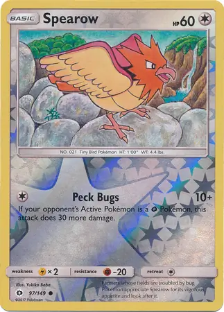 Spearow Reverse Holo 97 Normal