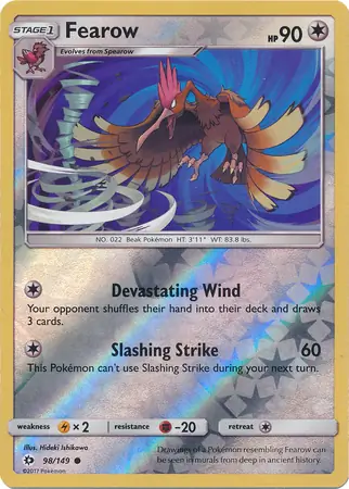 Fearow Reverse Holo 98 Normal