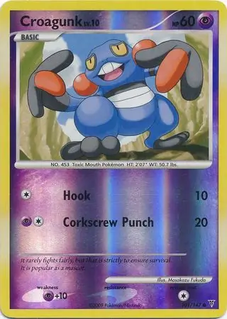 Croagunk Reverse Holo 101 Normal