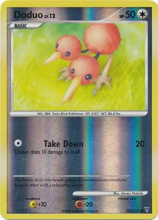 Doduo Reverse Holo 102 Normal