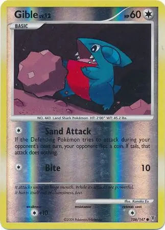 Gible Reverse Holo 106 Normal