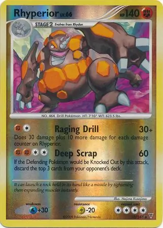 Rhyperior Reverse Holo 10 Normal