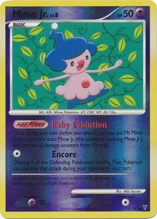 Mime Jr. Reverse Holo 115 Normal