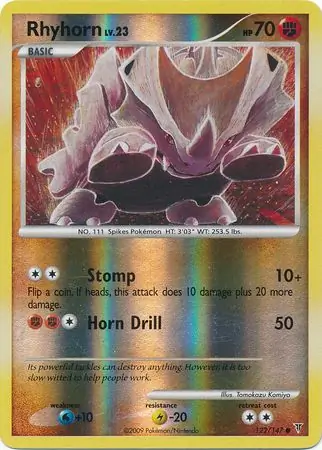 Rhyhorn Reverse Holo 122 Normal
