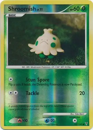Shroomish Reverse Holo 127 Normal