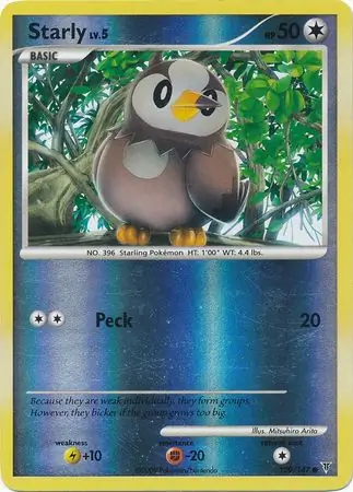 Starly Reverse Holo 129 Normal