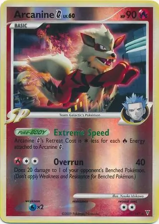 Arcanine G Reverse Holo 15 Normal