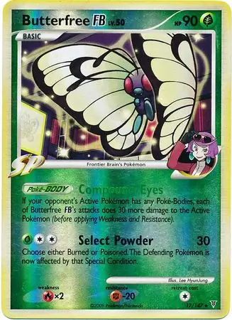 Butterfree FB Reverse Holo 17 Normal