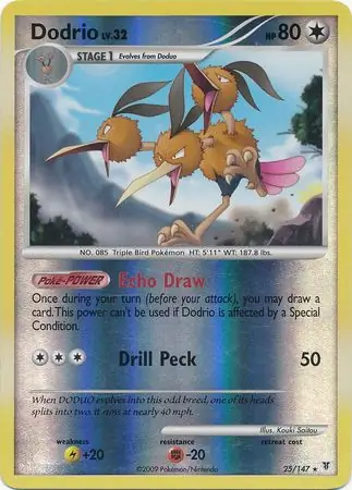 Dodrio Reverse Holo 25 Normal