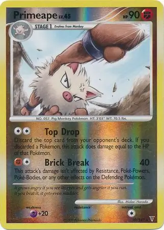 Primeape Reverse Holo 39 Normal