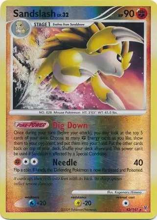 Sandslash Reverse Holo 42 Normal