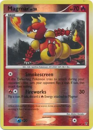 Magmar Reverse Holo 65 Normal
