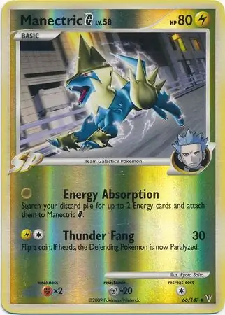 Manectric G Reverse Holo 66 Normal