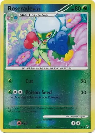 Roserade Reverse Holo 81 Normal