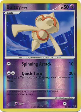 Baltoy Reverse Holo 89 Normal