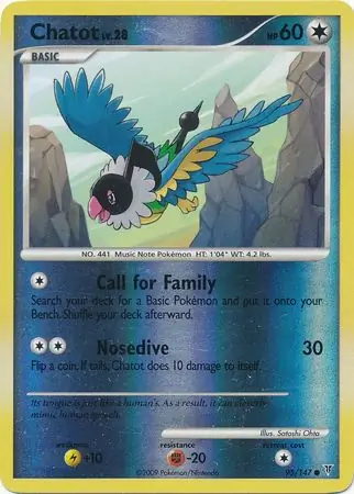 Chatot Reverse Holo 95 Normal