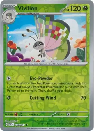 Vivillon Reverse Holo 007 Normal