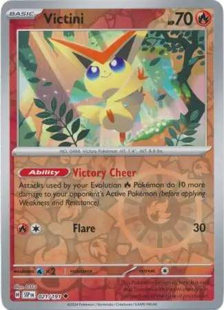 Victini Reverse Holo 021 Normal