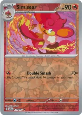 Simisear Reverse Holo 023 Normal