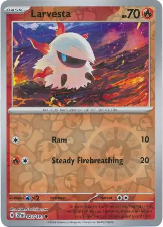 Larvesta Reverse Holo 024 Normal