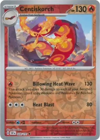 Centiskorch Reverse Holo 028 Normal