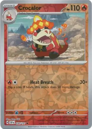 Crocalor Reverse Holo 030