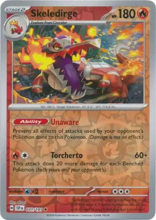 Skeledirge Reverse Holo 031 Normal