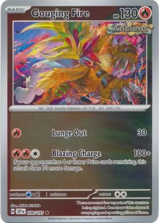 Gouging Fire Reverse Holo 038 Normal