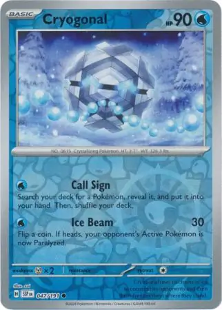 Cryogonal Reverse Holo 047