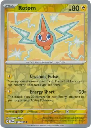 Rotom Reverse Holo 061 Normal