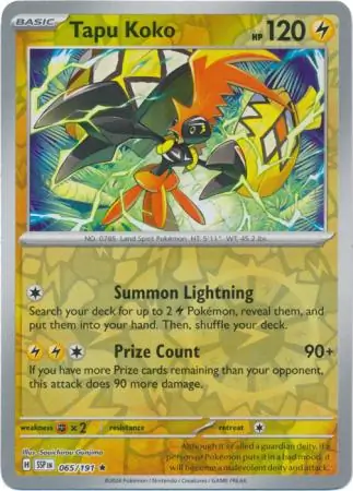 Tapu Koko Reverse Holo 065