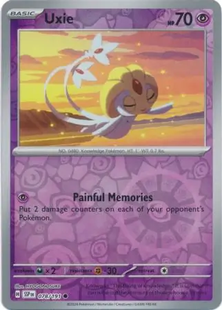 Uxie Reverse Holo 078 Normal
