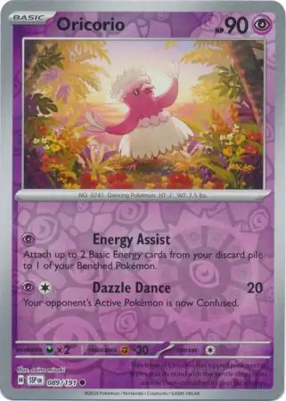 Oricorio Reverse Holo 089