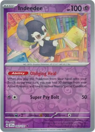 Indeedee Reverse Holo 093 Normal