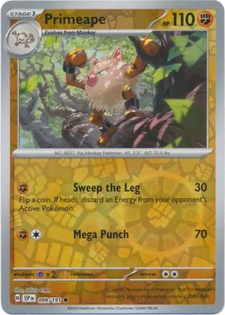 Primeape Reverse Holo 099 Normal