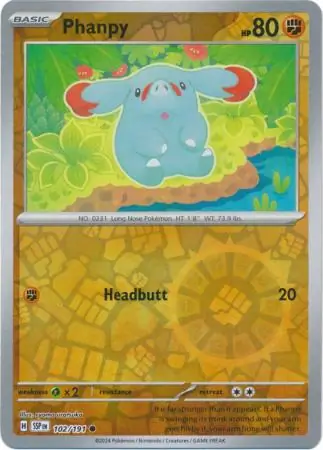 Phanpy Reverse Holo 102