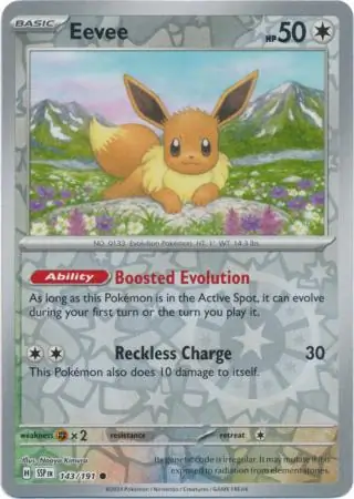 Eevee Reverse Holo 143 Normal