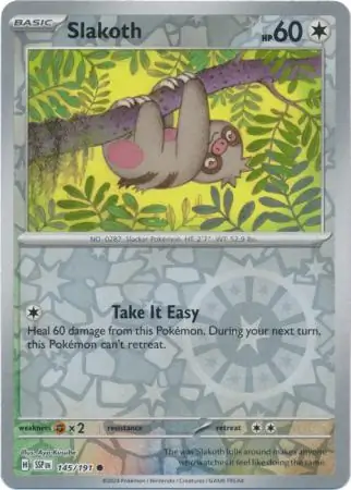 Slakoth Reverse Holo 145 Normal